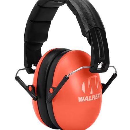 Walker's GWPFKDMCOR Youth Passive Muff 23 dB Over the Head Coral/Black Polymer