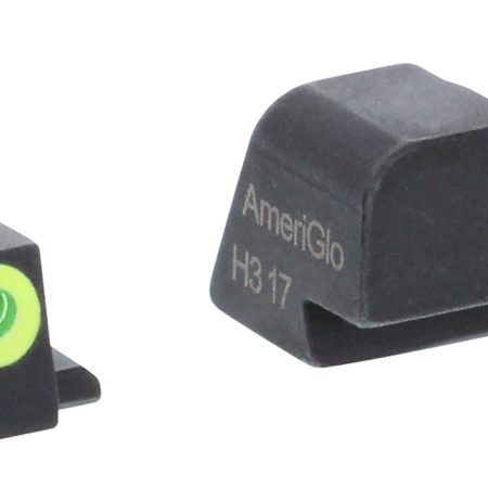 AmeriGlo SG301 i-Dot Sight Set for SIG Sauer  Green Tritium LumiGreen Outline Front Sight-Green Tritium Rear Sight