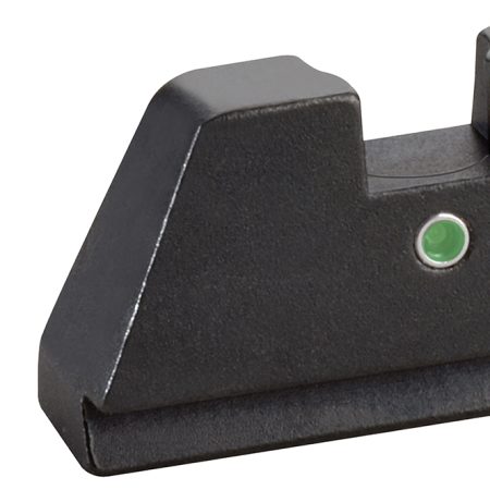 AmeriGlo GL191 Optic Compatible Sight Set for Glock  XL Tall Green Tritium White Outline Front Sight-Green Tritium  Rear Sight