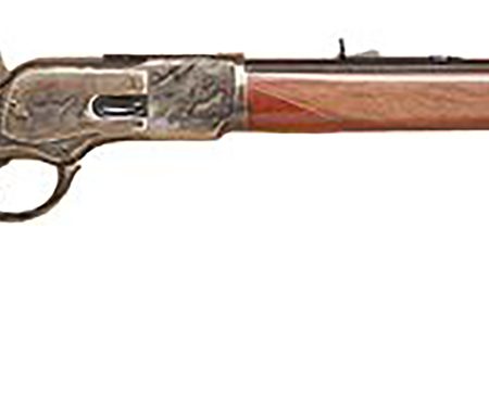 Cimarron CA213 1873 Short Deluxe Full Size 38 Special/357 Mag 10+1, 20" Blued Octagon Steel Barrel, Color Case Hardened Steel Receiver, Walnut Fixed Pistol Grip Stock, Right Hand