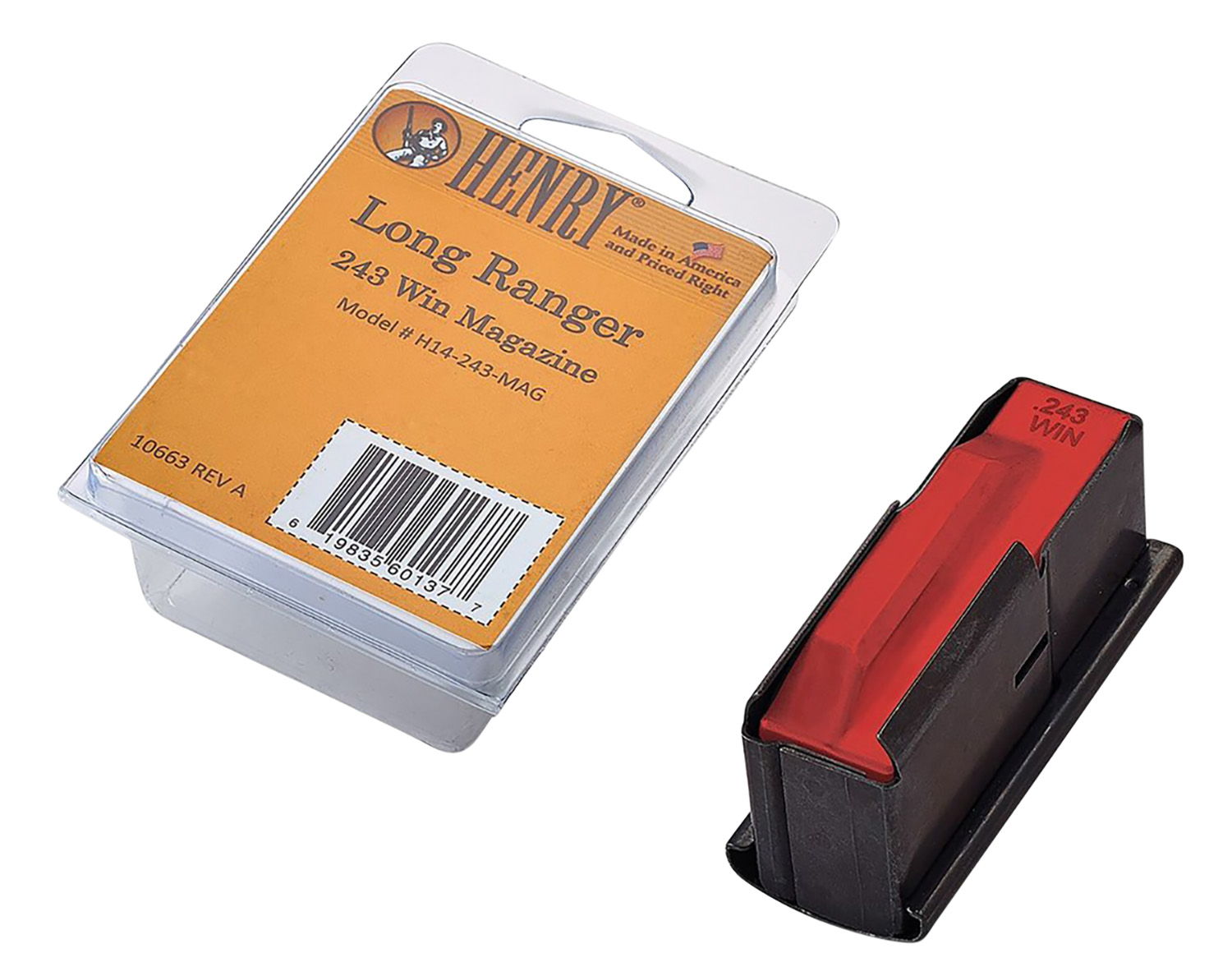 Henry H14243MAG Long Ranger 4rd 243 Win Blued Steel