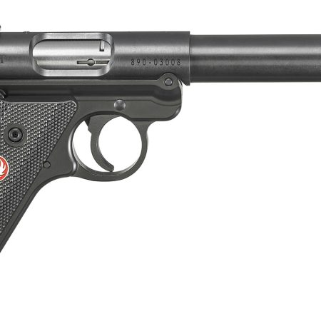 Ruger 40178 Mark IV Target Sports South Exclusive 22 LR 10+1 5.50" Blued Threaded Bull Barrel,  Blued Aluminum Frame, Black Checkered Polymer Grip, Right Hand, Two Magazines