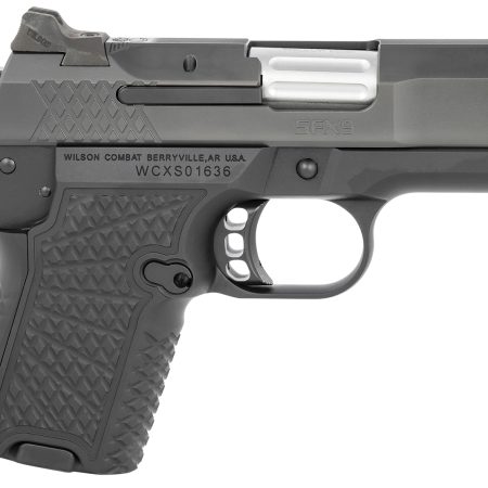 Wilson Combat SFX9SC3 SFX9 Sub-Compact 9mm Luger 10+1 15+1 3.25" Stainless Steel Barrel, Black DLC Serrated Stainless Steel Slide, Black Aluminum Frame w/Beavertail