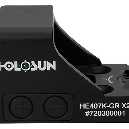 Holosun HE407KGRX2 407 Black Anodized 1 x 0.58" x 0.77" 6 MOA Green Dot