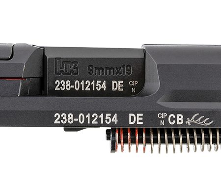 HK 51001081 VP9 Optic Ready Slide Black Steel with Tall Sights & Cover for HK VP9