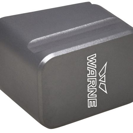Warne MEG1954GR Magazine Extension  made of 6061-T6 Aluminum with Hardcoat Anodized Gray Finish for Glock 19, 23 Magazines (Adds 5rds 9mm Luger, 4rds 40 S&W)
