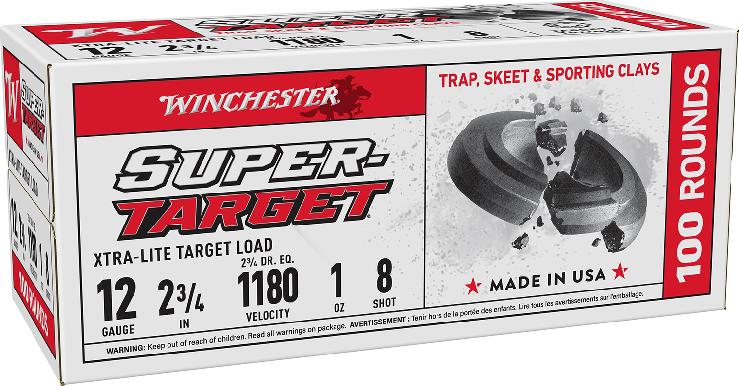 Winchester Ammo TRGTL128VP Super-Target Xtra-Lite 12Gauge 2.75" 1oz 8Shot 100 rd Box