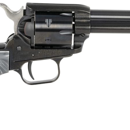 Heritage Mfg RR22B4GPRL Rough Rider  22 LR 6 Shot 4.75" Black Barrel & Cylinder Black Frame, Altamont Gray Pearl Grips