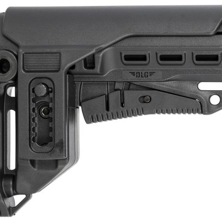 NcStar DLG-130-052 Compact PCP52 Mil-Spec Stock Black Synthetic Collapsible with Adjustable Cheekpiece