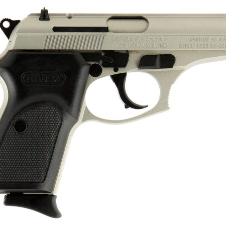 Bersa T22NKL Thunder  Micro-Compact Frame 22 LR 10+1 3.50" Nickel Steel Barrel, Nickel Cerakote Serrated Slide & Aluminum Frame w/Beavertail Black Textured Polymer Grip