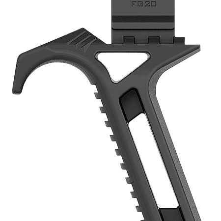 Recover Tactical FG2001 FG20  Black Polymer Angled Grip compatible with 20/20N, 20/21, 20/22 & 20/80 Stabilizers