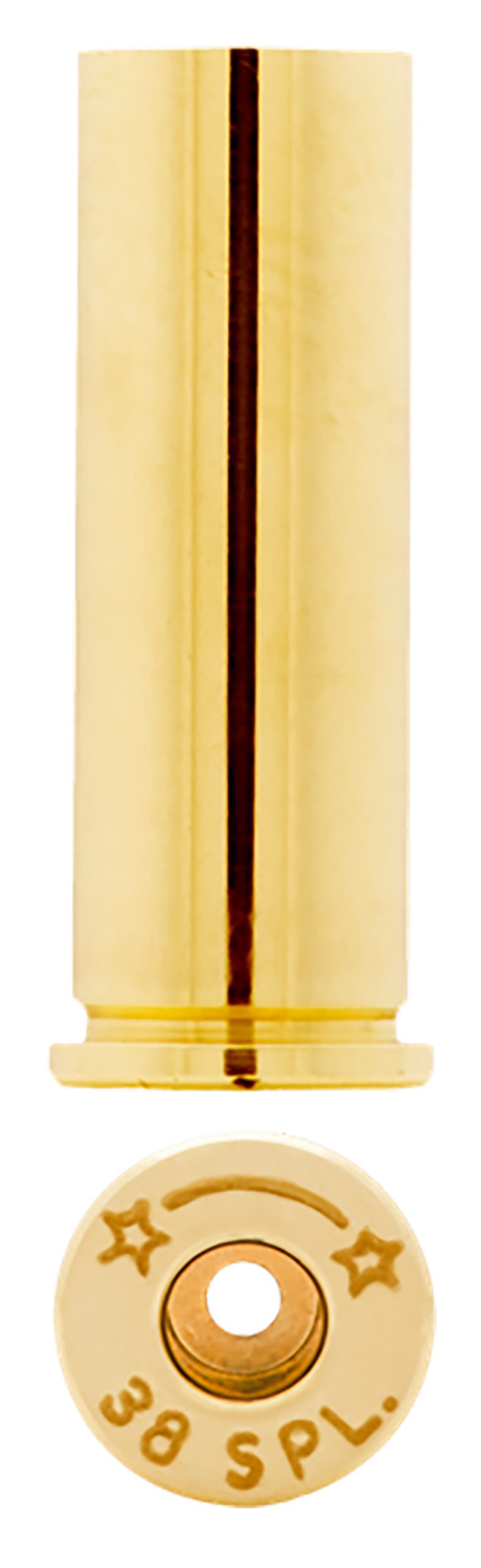 HSM 38EUP100 Unprimed Cases 38 Special Handgun Brass 100 Per Bag