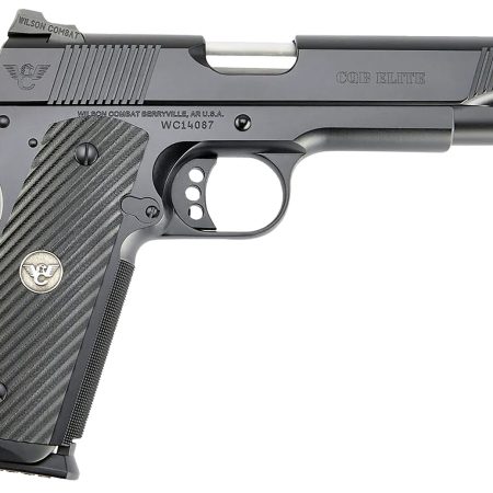 Wilson Combat CQBEFS9 CQB Elite 9mm Luger 10+1 5" Match Grade Barrel, Black Serrated Carbon Steel Slide, Black Armor-Tuff Carbon Steel Frame w/Beavertail, Black G10 Grip