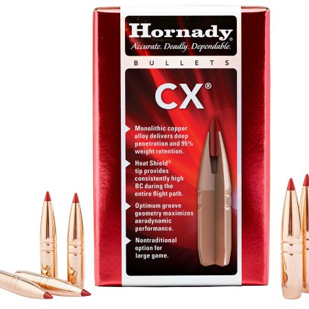 Hornady 332704 CX  338 Cal 185 gr Copper Solid 50 Per Box/ 25 Case
