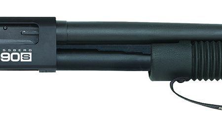 Mossberg 51600 590S Shockwave Full Size Frame 12 Gauge Pump 3" 10+1 18.50" Matte Blued Steel Barrel, Black Anodized Stainless Steel Receiver, Black Raptor Birdshead Grip
