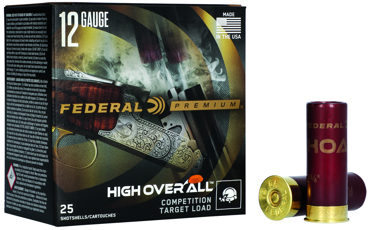 Federal HOA12HC175 Premium High Over All 12Gauge 2.75" 1oz 7.5Shot 25 Per Box/10 Case