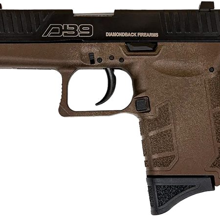 Diamondback DB0200P071 DB9 Gen4 Micro-Compact Frame 9mm Luger 6+1, 3.10" Stainless Steel Barrel, Black Nitride Serrated Stainless Steel Slide, Midnight Bronze Polymer Frame & Grip