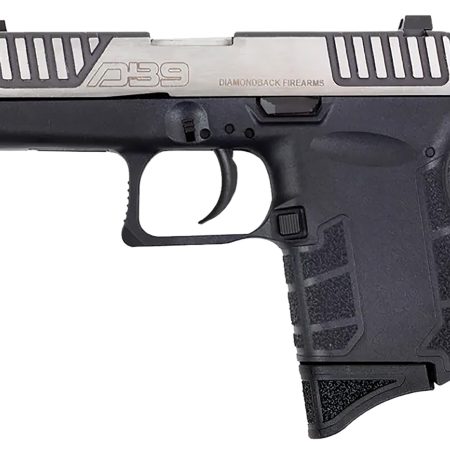 Diamondback DB0200P031 DB9 Gen4 Micro-Compact Frame 9mm Luger 6+1, 3.10" Stainless Steel Barrel & Serrated Slide, Black Polymer Frame & Grip