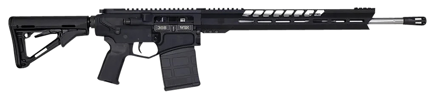 Diamondback DB1032C001 DB10 308 Win 18" 20+1 Black Adjustable Magpul CTR Stock Black Magpul MOE K2 Grip with Black Gold Lower 15" M-Lok