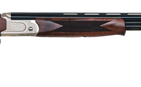 Mossberg 75472 Gold Reserve  Full Size 12 Gauge Break Open 3" 2rd 30" Blue Polished Vent Rib Barrel, Silver Polished Stainless Steel Engraved Receiver, Fixed Black Walnut Stock, Right Hand