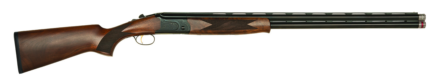 Mossberg 75473 Gold Reserve Full Size 12 Gauge Break Open 3" 2rd 30" Blue Polished Over/Under Vent Rib Barrel, Black Polished Engraved Stainless Steel Receiver, Fixed Black Walnut Stock, Right Hand