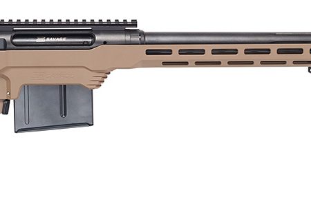 Savage Arms 57694 110 Precision 6.5 PRC 7+1 24", Matte Black Rec/Barrel, Flat Dark Earth Cerakote MDT LSS XL Chassis, Polymer Grip