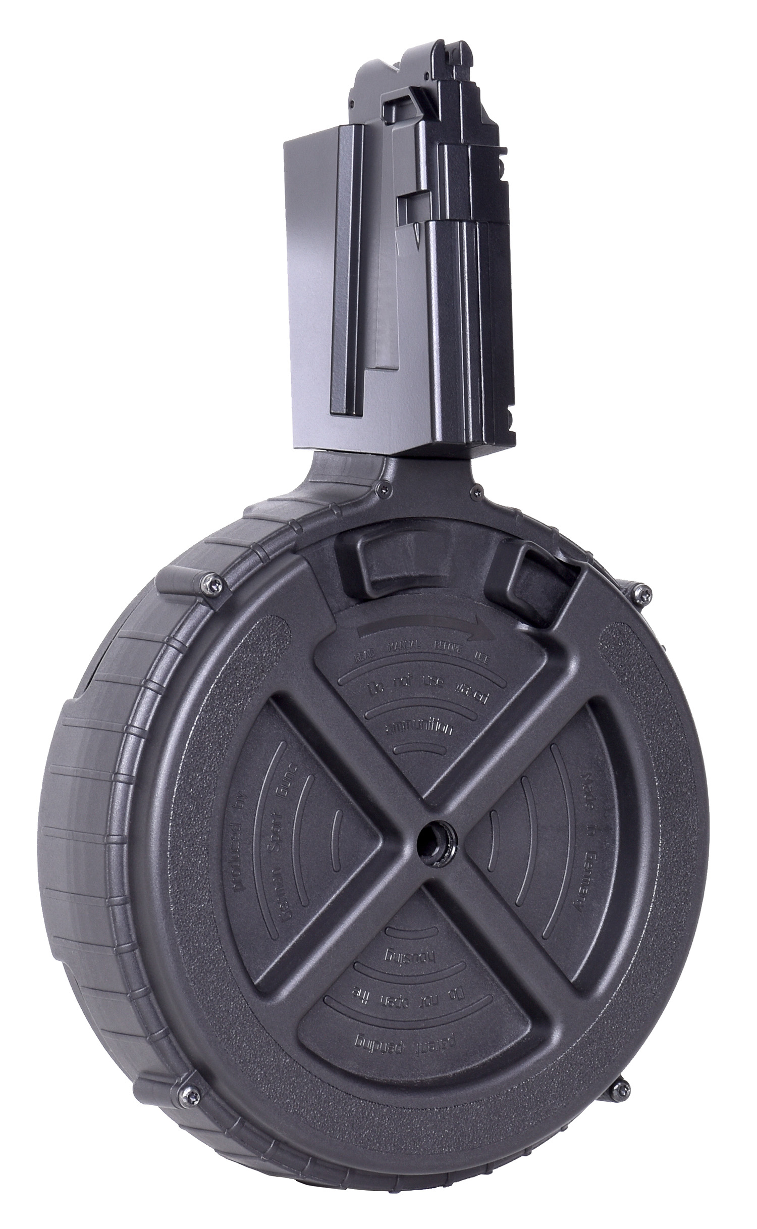 Mauser Rimfire 4150104 M-15 110rd 22 LR Drum Black Polymer