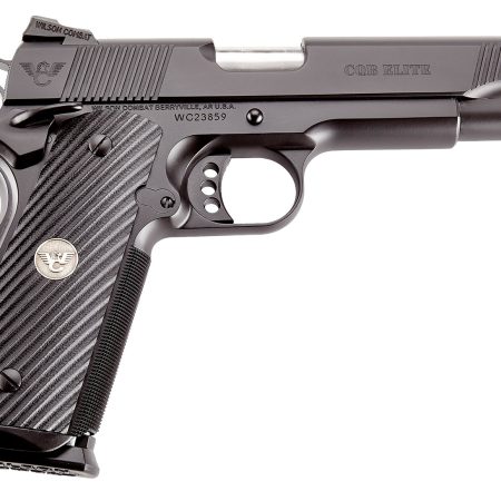 Wilson Combat CQBEFS45A CQB Elite 45 ACP 8+1 5" Stainless Match Grade Barrel, Black Serrated Carbon Steel Slide, Black Carbon Steel Frame w/Beavertail, Black G10 Starburst Grip
