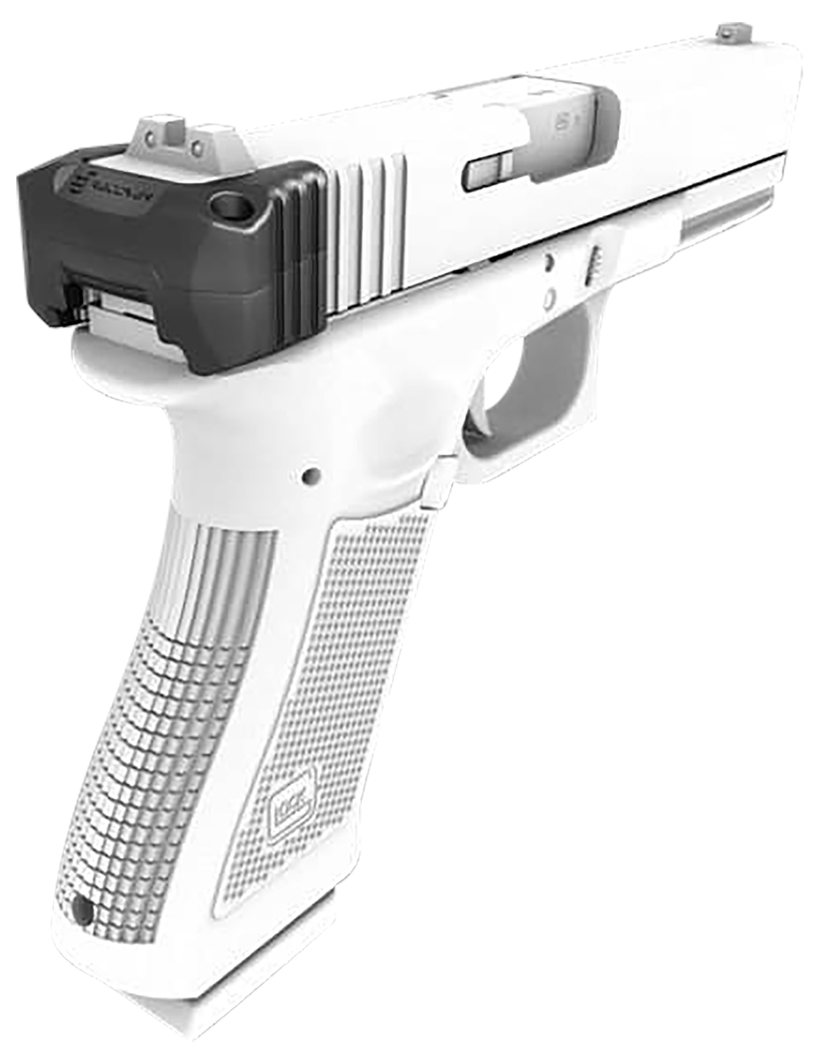 Recover Tactical GCH4301 Upper Charging Handle Compatible w/Glock 43, Black Polymer, Ambidextrous