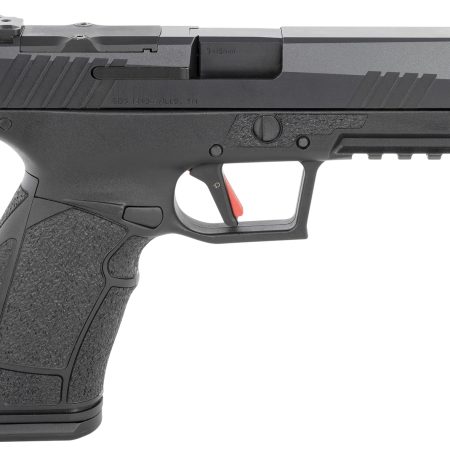 Tisas PX-9D PX-9 Gen3 Duty 9mm Luger Caliber with 4.11" Barrel, 20+1 or 18+1 Capacity, Overall Black Finish, Picatinny Rail Frame, Serrated/Optic Cut Cerakote Slide & Interchangeable Backstrap Grip