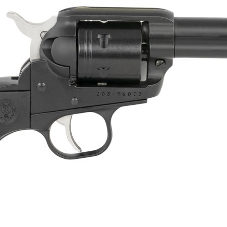 Ruger 2015 Wrangler  22 LR 6 Shot 3.75" Black Cerakote Steel Barrel, Black Cerakote Aluminum Frame, Black Cerakote Cylinder, Black Birdshead Grip, Exposed Hammer