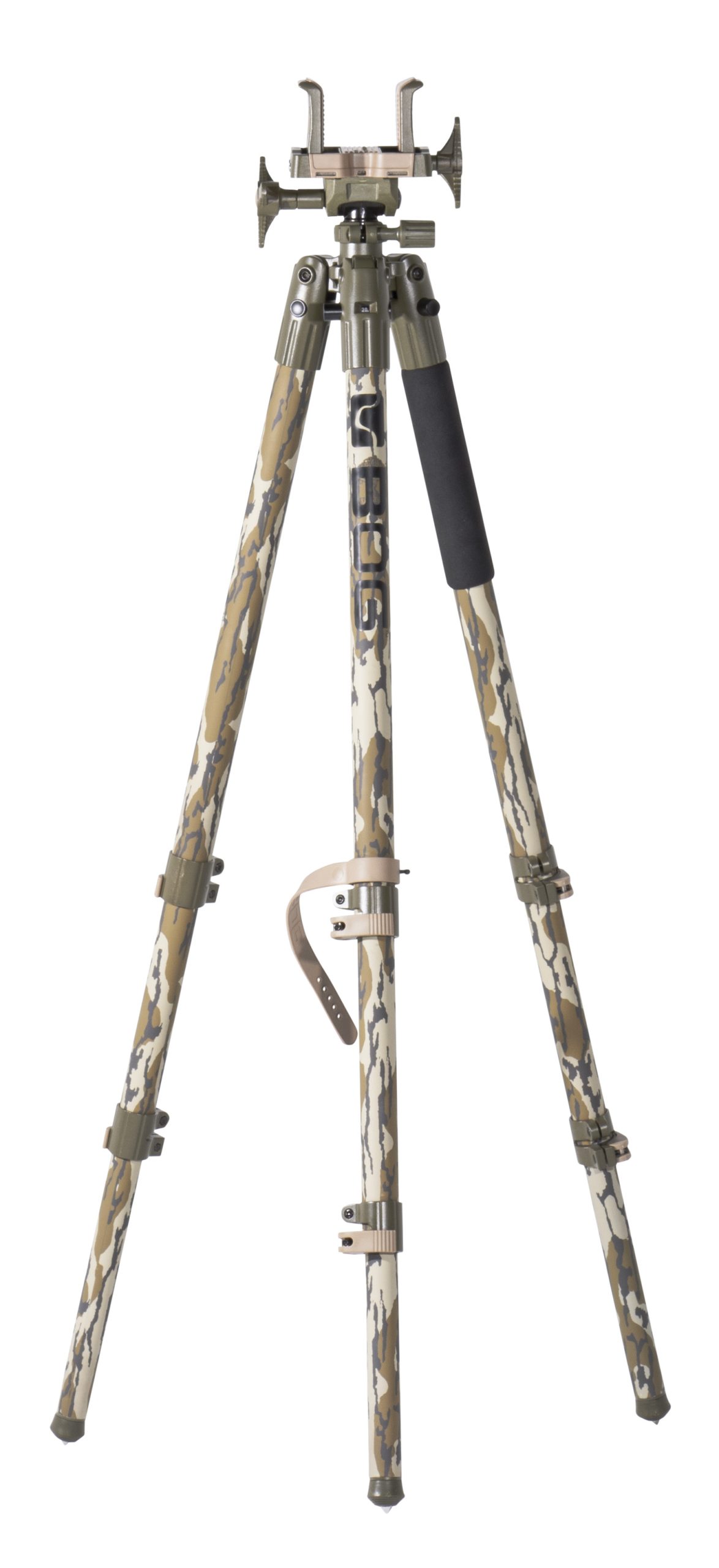 Bog-Pod 1164398 DeathGrip Tripod Mossy Oak Bottomland Aluminum 7"-59"