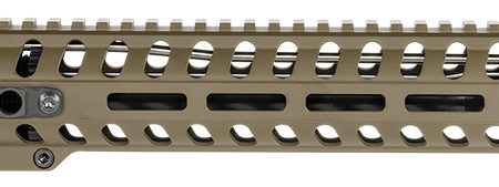 Patriot Ordnance Factory Minuteman Complete Upper 5.56x45mm NATO 16.50" Black Nitride Barrel Aluminum Patriot Brown Receiver 14.50" M-LOK Handguard Lo Pro DI Gas Block (Mid Length)