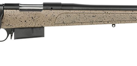 Bergara Rifles B14S359C B-14 HMR 6.5 PRC 3+1 24" Graphite Black Cerakote Barrel, Black Speckled Brown Molded w/Mini-Chassis, Adjustable LOP & Cheek Piece Stock