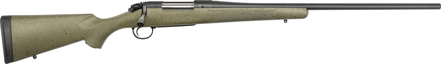 Bergara Rifles B14S107C B-14 Hunter 7mm-08 Rem 4+1 22", Graphite Black Cerakote Barrel, SoftTouch Green Speckled Stock