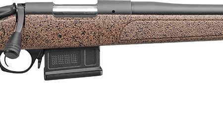 Bergara Rifles B14S354C B-14 HMR 22-250 Rem 5+1 24" Graphite Black Cerakote Barrel, Black Speckled Brown Molded w/Mini-Chassis, Adjustable LOP & Cheek Piece Stock, Right Hand