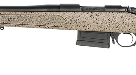 Bergara Rifles B14S352LC B-14 HMR 6.5 Creedmoor 5+1 22" Graphite Black Cerakote Barrel, Black Speckled Brown Molded w/Mini-Chassis, Adjustable LOP & Cheek Piece Stock, Left Hand