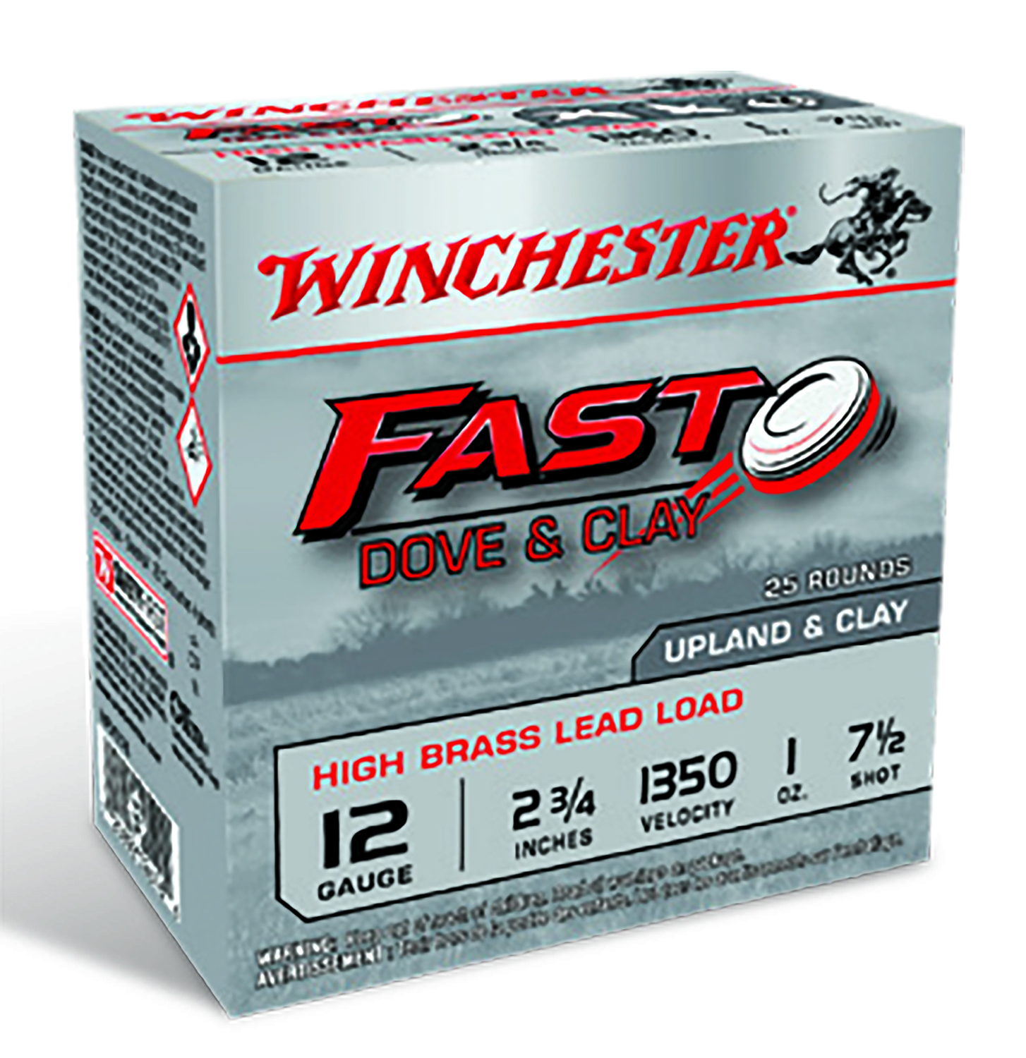 Winchester Ammo WFD127B Fast Dove & Clay High Brass 12Gauge 2.75" 1oz 7.5Shot 25 Per Box/10 Case