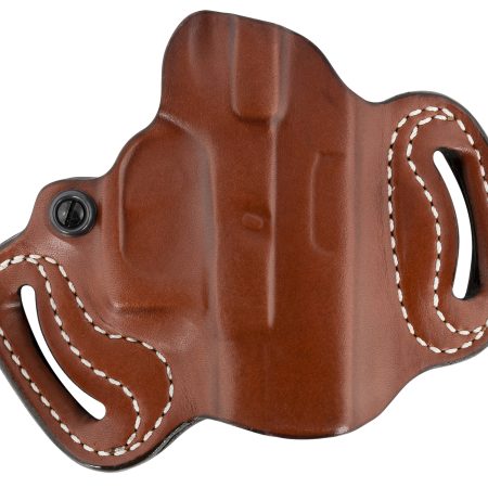 DeSantis Gunhide 086TAE1Z0 Mini Slide OWB Tan Leather Belt Slide Compatible w/Most Glock Belt 1.75" Wide Right Hand