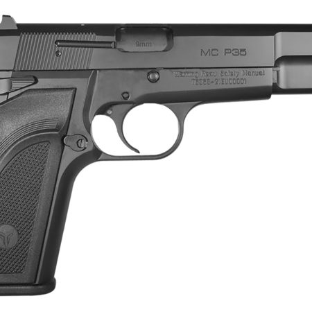 EAA GIRSAN 390450 MC P35  9mm Luger 15+1, 4.87" Black Steel Barrel, Black Serrated Steel Slide, Matte Black Steel Frame Black, Checkered Polymer Grip, Ambidextrous