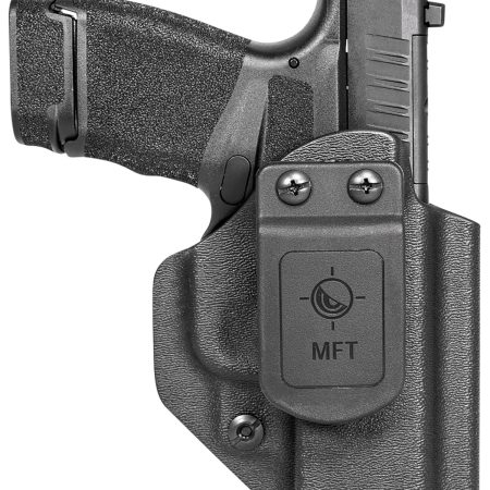 Mission First Tactical HSFHCAIWBABL Appendix Holster IWB/OWB Black Polymer Belt Clip Fits Springfield Hellcat Micro-Compact OSP 9 Ambidextrous