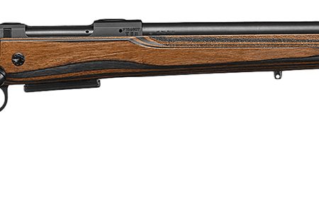 CZ-USA 07503 CZ 600 Range Full Size 308 Win 5+1, 24" Black Nitride Steel Threaded Barrel, Drilled & Tapped Receiver, Black Brown & Gray Laminate Fixed w/Adj Cheek Rest Stock, Right Hand