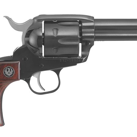 Ruger 5107 Vaquero  Medium Frame 357 Mag/38 Special 6rd 4.62" Blued Alloy Steel Barrel, Cylinder & Frame, Hardwood Grip, Transfer Bar Safety, Exposed Hammer