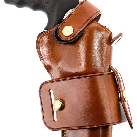 Galco WG2104 Wheelgunner 2.0 OWB Tan Leather Belt Slide Fits S&W L Frame/Ruger Security-Six Fits 4" Barrel Ambidextrous