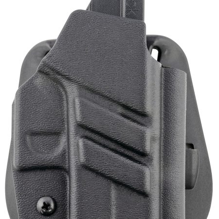 1791 Gunleather TACPDHOWBG43XMOSBLKR Tactical Kydex  OWB Black Kydex Paddle Compatible w/Glock 43/43X/43X MOS Right Hand