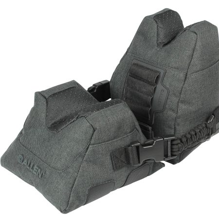 Allen 18417 Eliminator Prefilled Front and Rear Bag, Gray Polyester, Side Release Buckles, Weighs 4.50 lbs., 11.50" L x 7.50" H