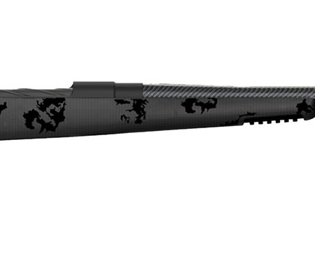 Fierce Firearms FCTRG300WIN24BBO CT Rage  300 Win Mag Caliber with 3+1 Capacity, 24" Carbon Fiber Barrel, Black Cerakote Metal Finish & Blackout Camo Fixed Fierce Tech C3 Stock, Right Hand (Full Size)