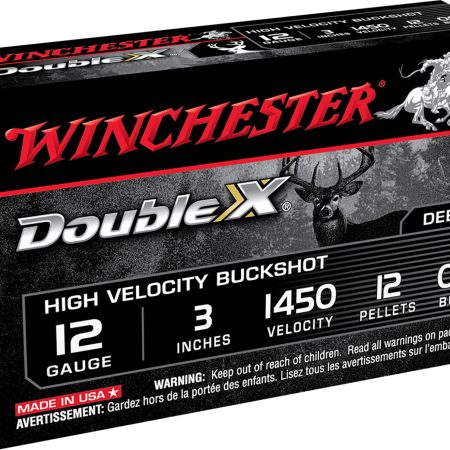 Winchester Ammo SB12300 Double X High Velocity 12Gauge 3" 12Pellets 00Buck Shot 5 Per Box/50 Case
