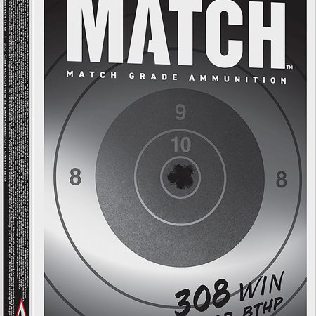 Winchester Ammo S308M Match  308Win 168gr Sierra MatchKing BTHP 20 Per Box/10 Case