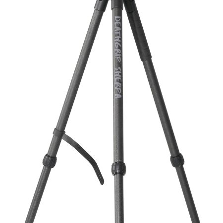 Bog-Pod 1168229 DeathGrip Sherpa Tripod with Removable Center Post Black/Carbon Fiber Legs Rubber with Removeable Spike